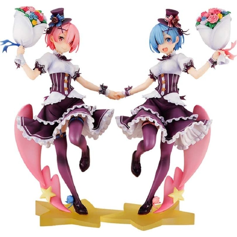 KDcolle Re:ZERO -Starting Life in Another World- Ram & Rem Birthday Celebration Ver. Complete Set 1/7 Complete Figure