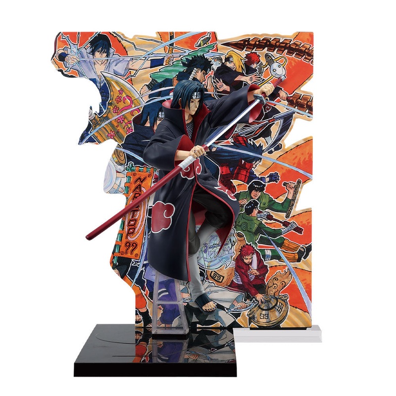 NARUTOP99 – Sumptuous and Gorgeous Ninja Picture Scroll – Itachi Uchiha Figure (NARUTOP99 Commemorative background panel illustrated by Masashi Kishimoto is included.[Ichiban-Kuji Prize D]