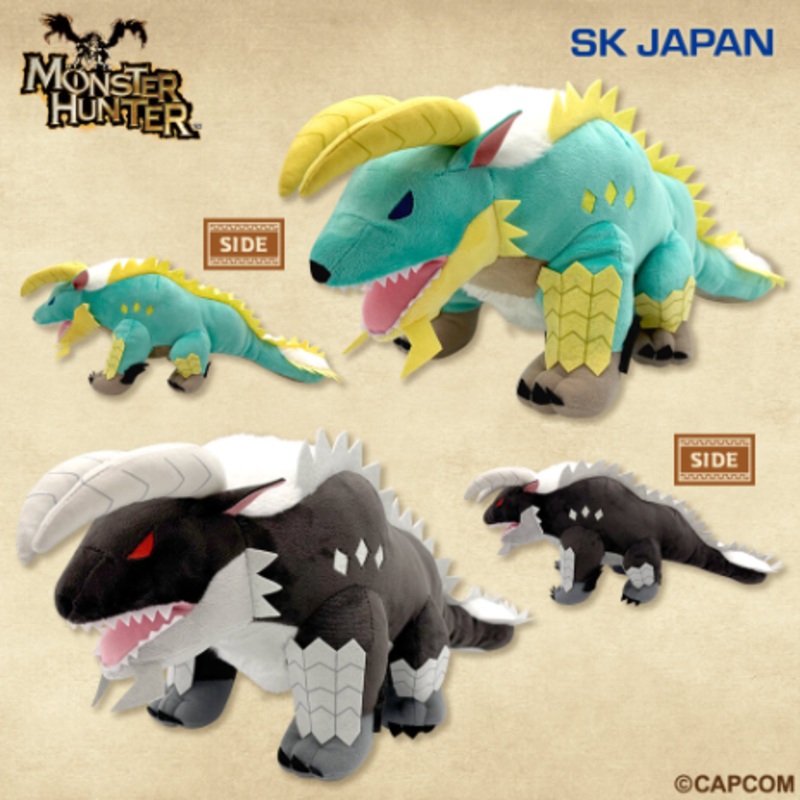 Monster Hunter Deformed BIG Plush Toy Zinogre Black Ver.