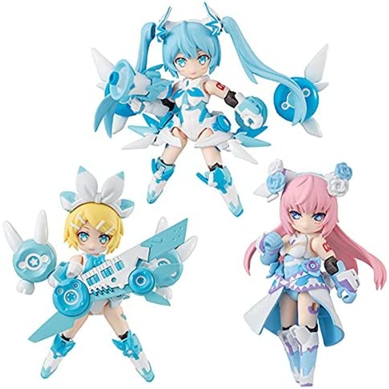 Desktop Singer Snow Miku Series (Box), Approx. 3.1 inches (80 mm), PVC Pre-painted Action Figure