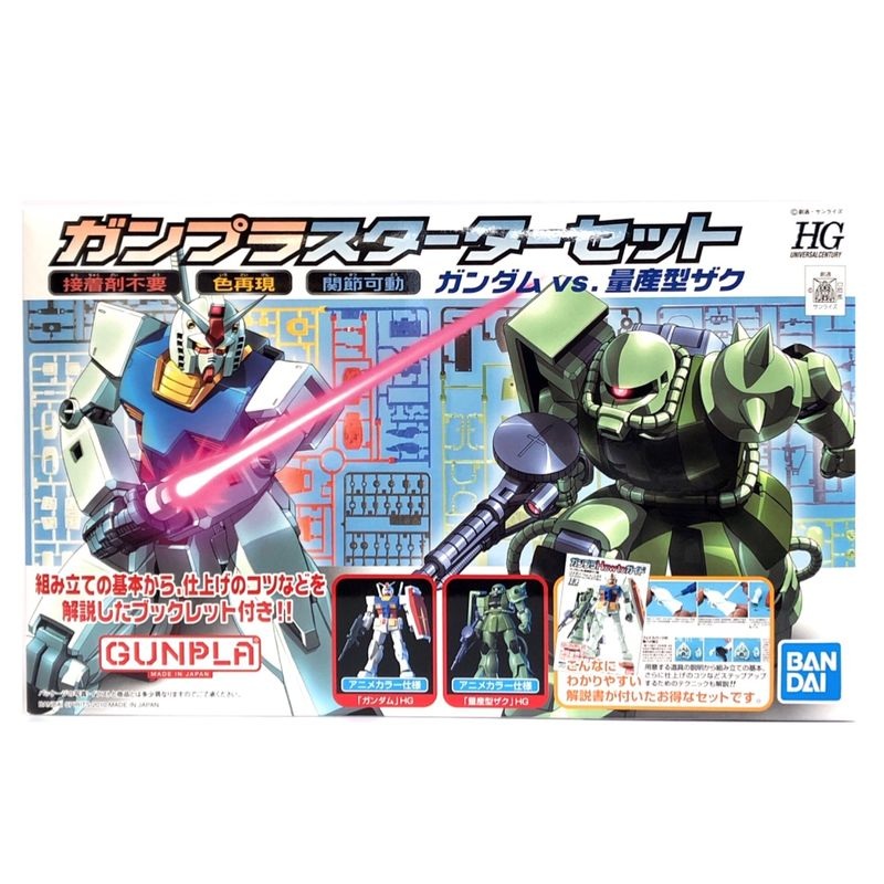 HGUC Gun Plaster Tarter Set Gundam VS mass -produced Zaku (Bandai Spirits version)