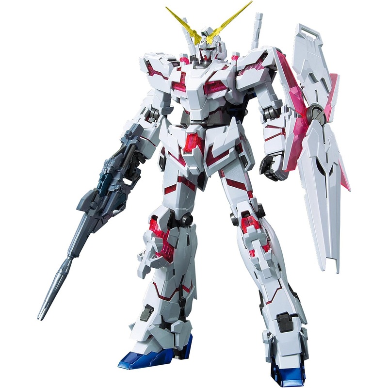 1/100 MG Unicorn Gundam (Red/Green Frame Twin Frame Edition) Titanium Finish