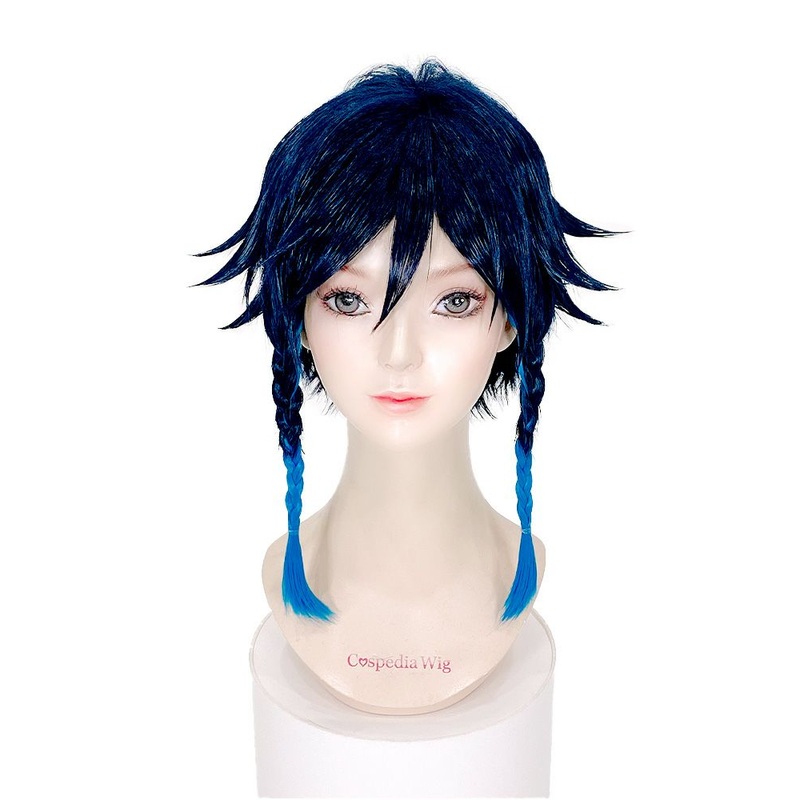 “Genshin Impact” Venti style cosplay wig