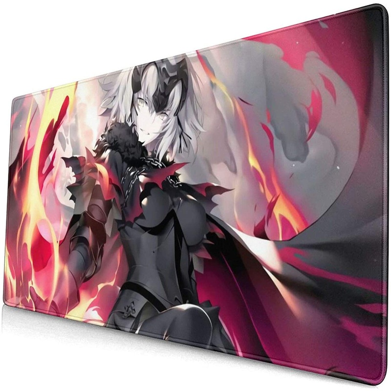 Large Mouse Pad Fate Jeanne d’Arc Alternate Anime Rubber Pad Gaming Mouse Pad Large Wireless Mouse Pad for Computer Peripherals