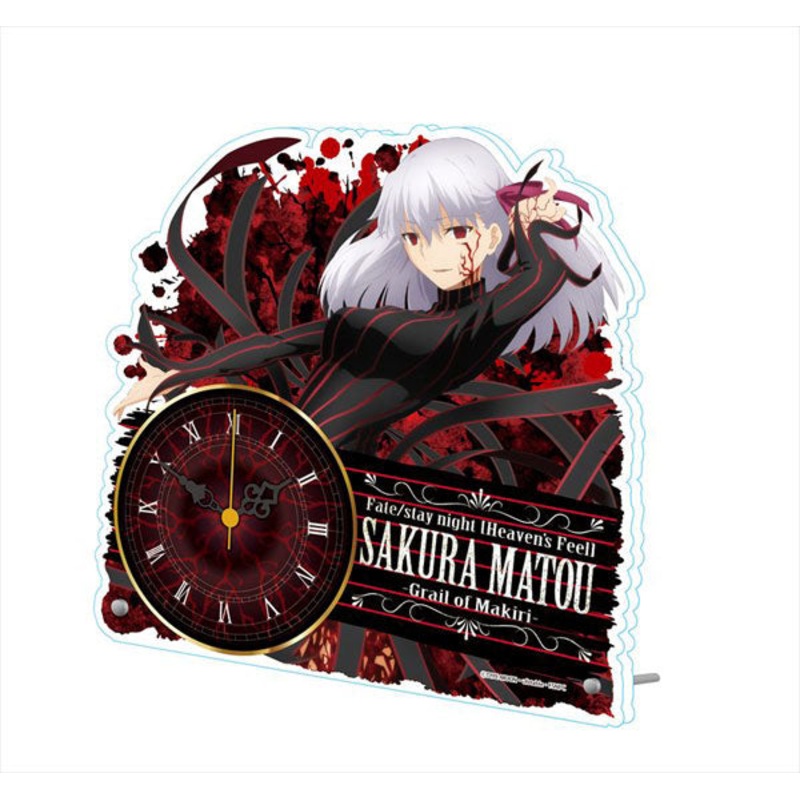 Movie “Fate/stay night [Heaven’s Feel]” Acrylic Table Clock Sakura Matou -Makiri’s Grail-