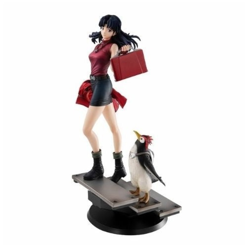 GALS Series Rebuild of Evangelion Misato Katsuragi & Penpen Complete Figure