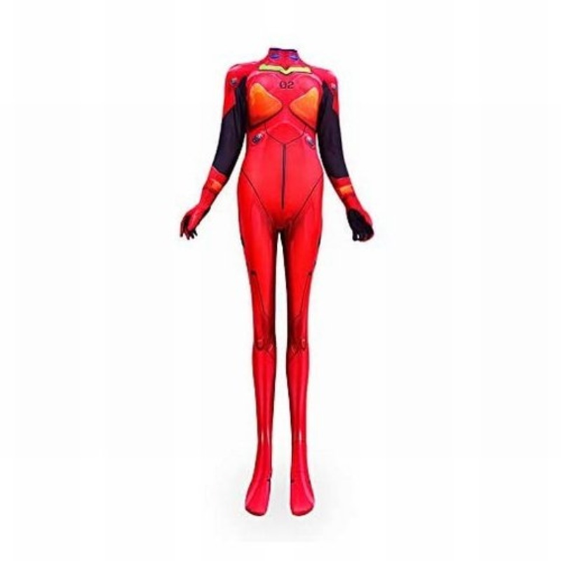 Evangelion Style Asca Langley Tights Full Body Cosplay Costume