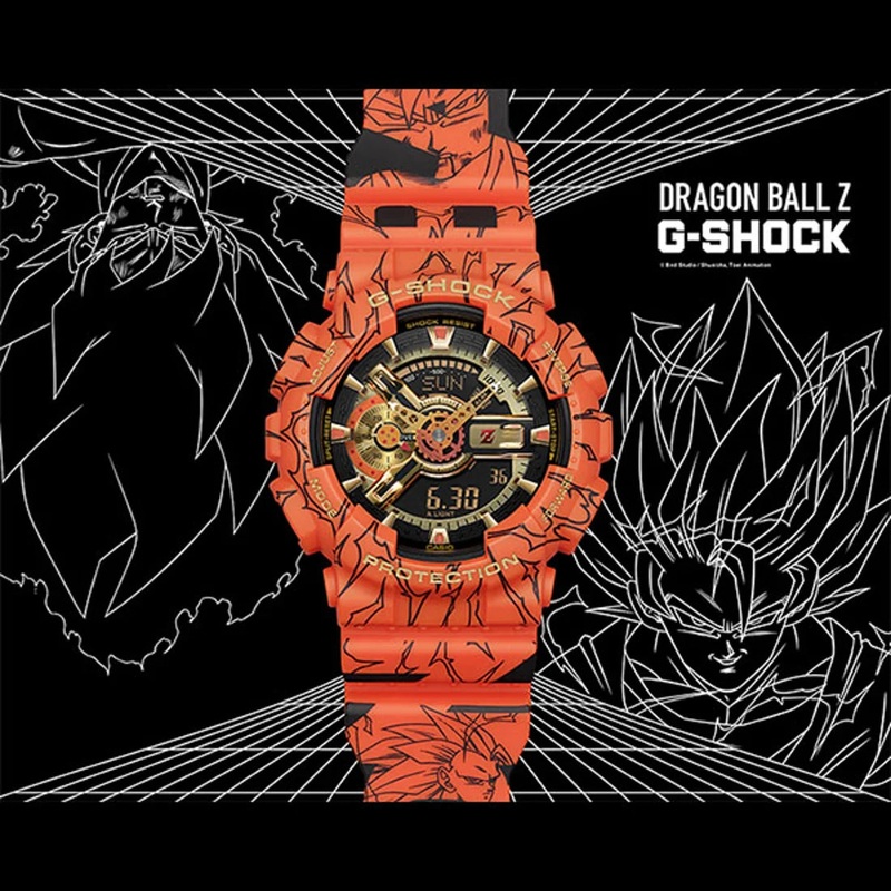 G-SHOCK x Dragon Ball Z collaboration model – GA-110JDB-1A4JR