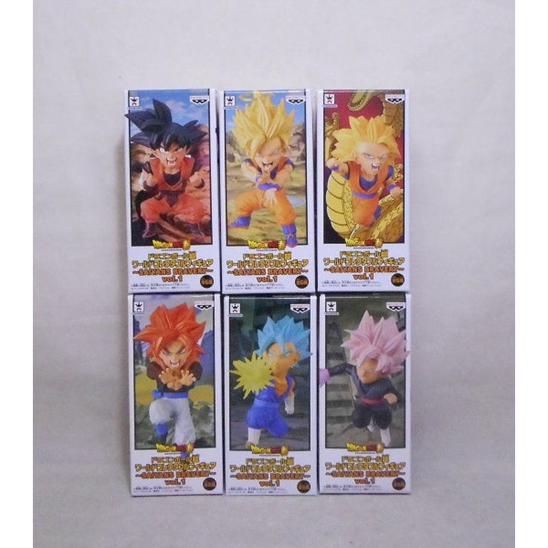 Dragon Ball Super World Collectable Figure -SAIYANS BRAVERY ~ vol.1 6 kinds set 38015