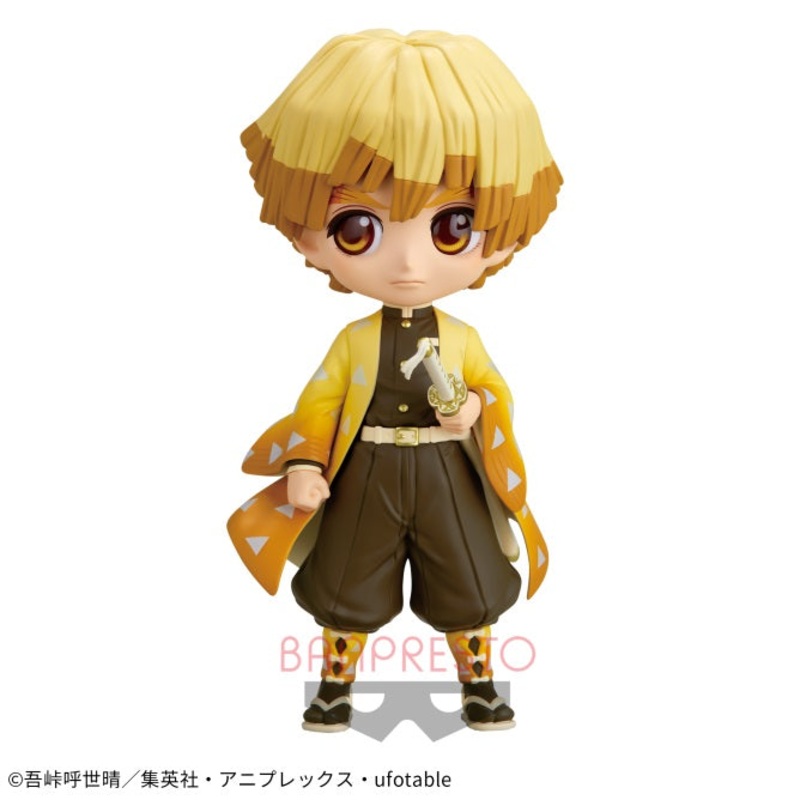 Demon Slayer: Kimetsu no Yaiba – Q posket – Zenitsu Agatsuma – B (sepia collar Ver.)