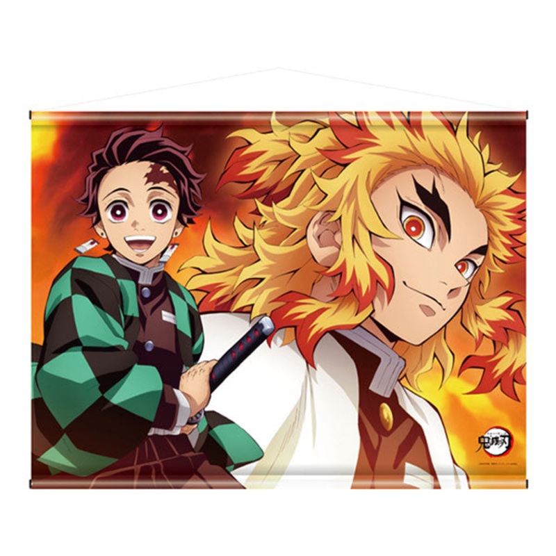 Demon Slayer: Kimetsu no Yaiba Wall Scroll Tanjiro Kamado and Kyojuro Rengoku
