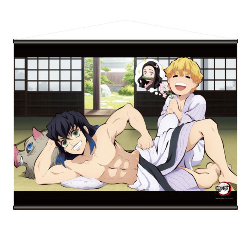 Demon Slayer: Kimetsu no Yaiba Wall Scroll Zenitsu Agatsuma & Inosuke Hashibira