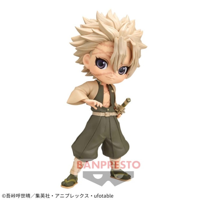 Demon Slayer: Kimetsu no Yaiba – Q posket – Sanemi Shinazugawa B (sepia collar Ver.)