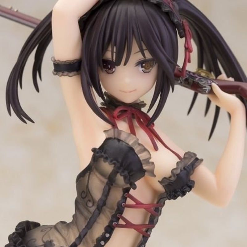 Date A Live Kurumi Tokisaki Lingerie Ver. Black color 1/7 Complete Figure