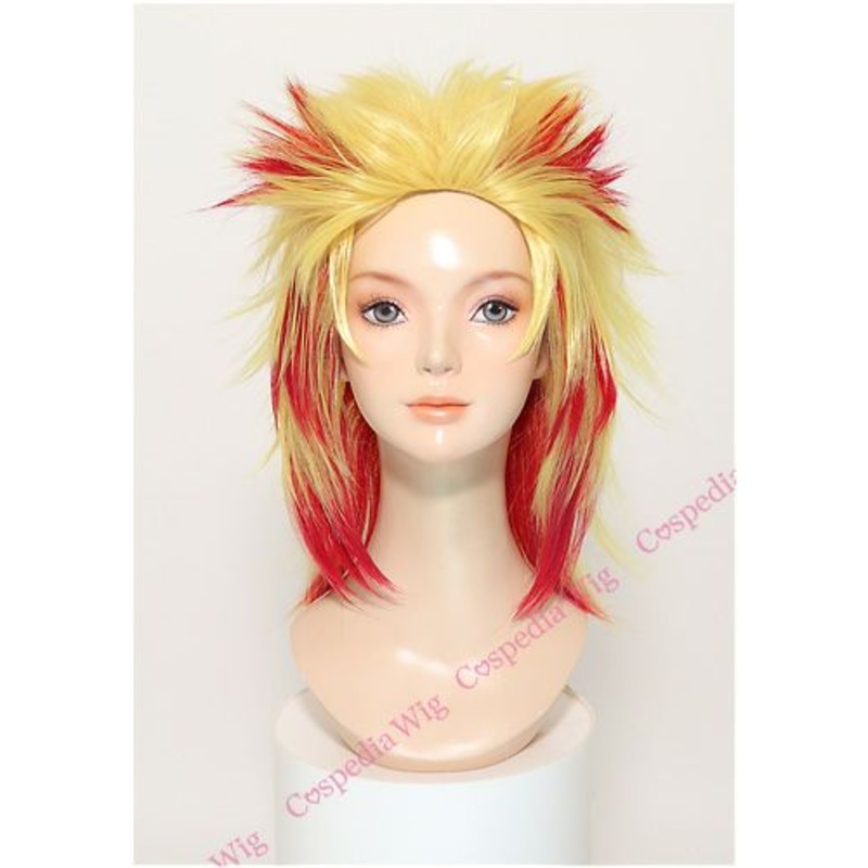 “Demon Slayer” Kyojuro Rengoku style cosplay wig