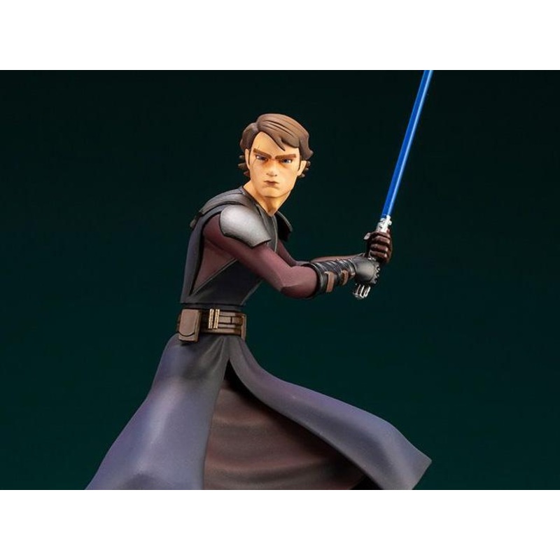 Star Wars: The Clone Wars ArtFX+ Anakin Skywalker Statue (With Ahsoka Tano Piece)
