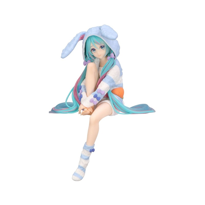 Hatsune Miku Noodle Stopper Hatsune Miku Rabbit Ear Hood Pajama Blue Color Ver. 14cm