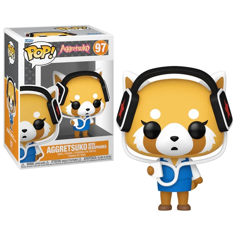 AGGRETSUKO – POP Sanrio No. 97 – Aggretsuko With Headphones Pop figures