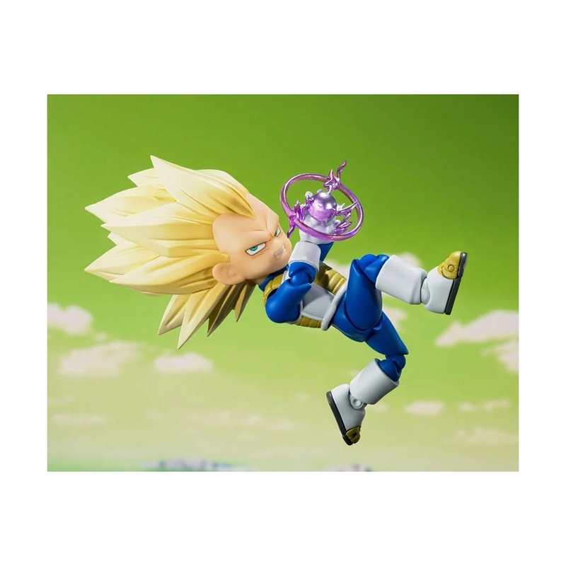 DRAGON BALL DAIMA – Super Saiyan 3 Mini Vegeta SHFiguarts 8cm Figurine