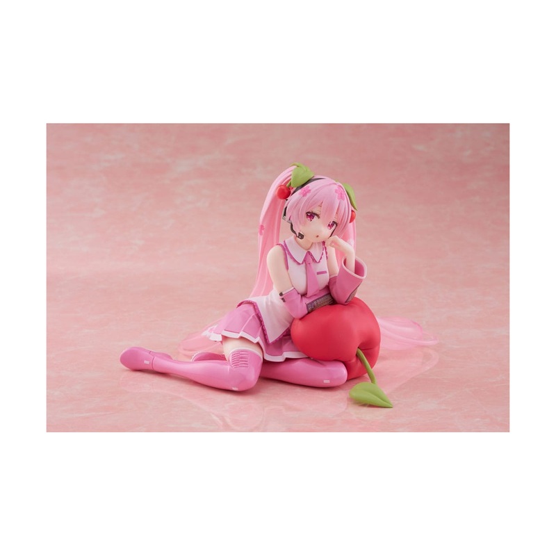 Hatsune Miku – Desktop Cute Figure Sakura Miku Cherry Cushion Ver. 13cm Figurine