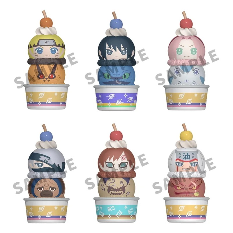Naruto Shippuden pack 6 trading figures Tsumichen Stack up & Change 8 cm (with gift) Figurine