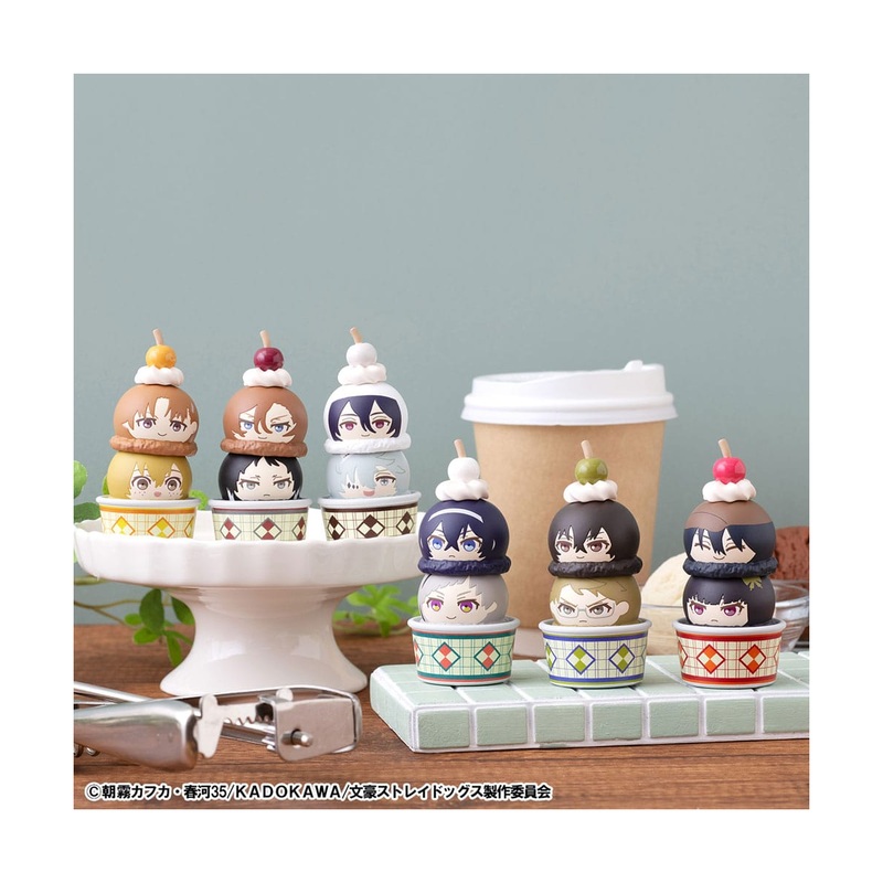Bungo Stray Dogs pack 6 trading figures Tsumichen Stack up & Change 8 cm (with gift)