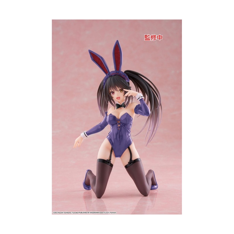 Date A Live V PVC Figure Desktop Cute Figure Kurumi Tokisaki Bunny Ver. Renewal 13 cm