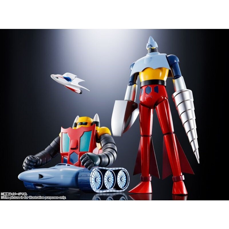 Getter Robo Soul Of Chogokin GX-91 Getter 2 & 3 DC Tv Anime Version 18cm Action figure