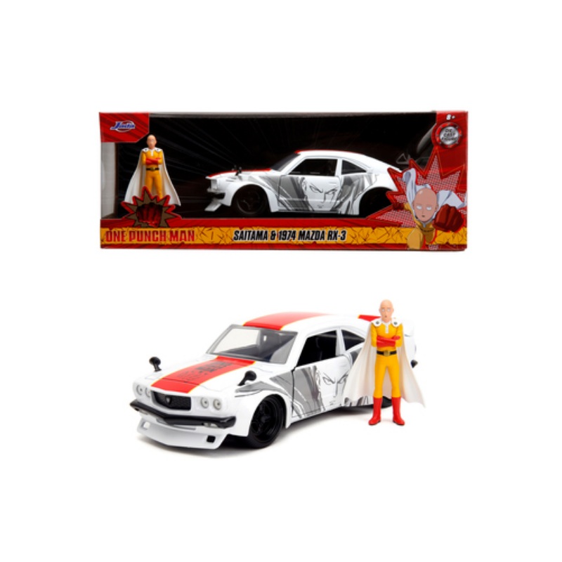 ONE PUNCH MAN – Saitama & 1974 Mazda RX-3 – 1:24 Figurine