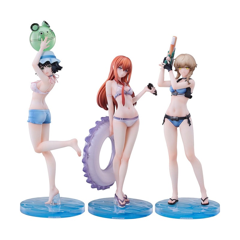 Steins Gate – pack 3 1/7 Suzuha Amane, Kurisu Makise, Mayuri Shiina Swimsuit Ver.