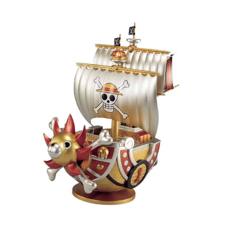 One Piece Thousand Sunny Mega World Collectable Figure Special Gold Color by Banpresto