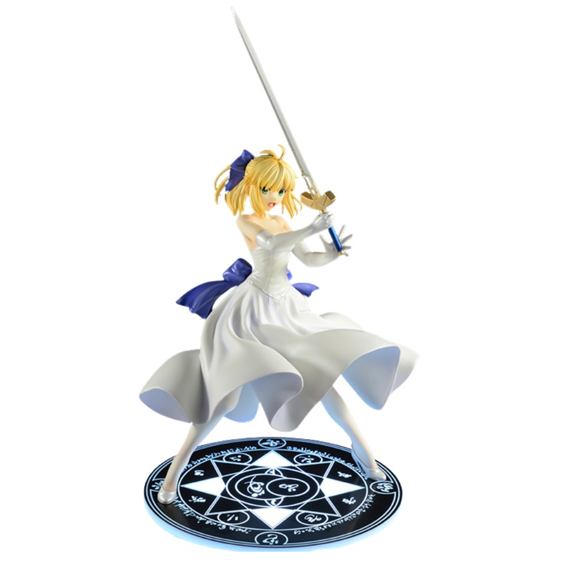 Fate/Stay Night Unlimited Blade Works: Saber White Dress Renewal Version 1/8 Scale Figure by Bellfine