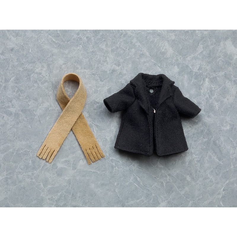 Nendoroid Doll Coat & Scarf (Black/Beige)