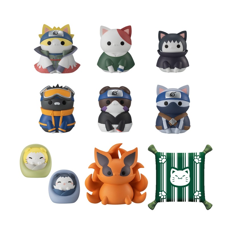 Nyaruto! Naruto Shippuden Once Upon a Time in Konoha Village Set with free Gift by Megahouse
