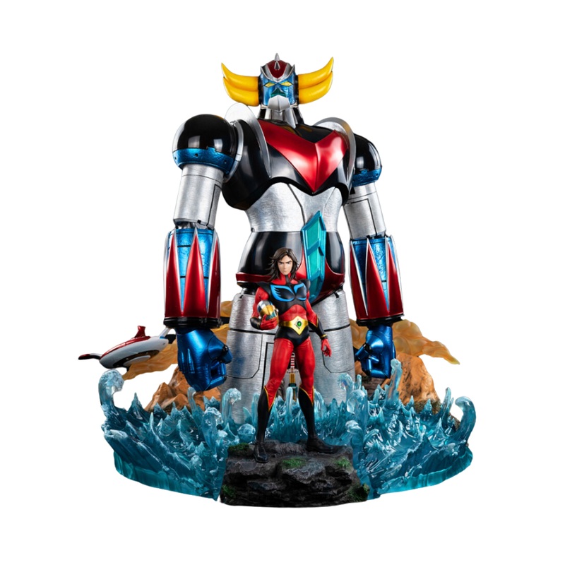UFO Robot Grendizer and Duke Goldorak & Actarus Statue by Cartoon Kingdom