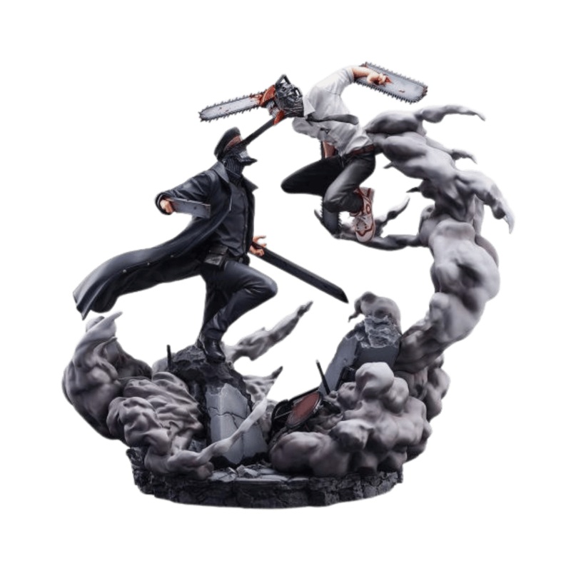 Chainsaw Man S-Fire Super Situation Figure Chainsaw Man vs. Samurai Sword By Sega