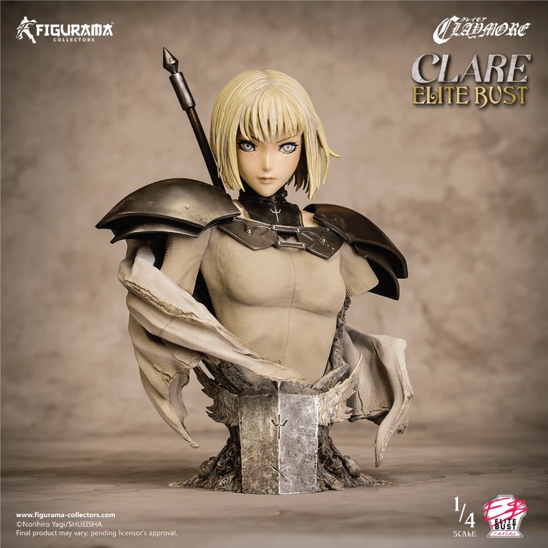 Claymore Elite Clare 1/4 Scale Limited Edition Bust by Figurama