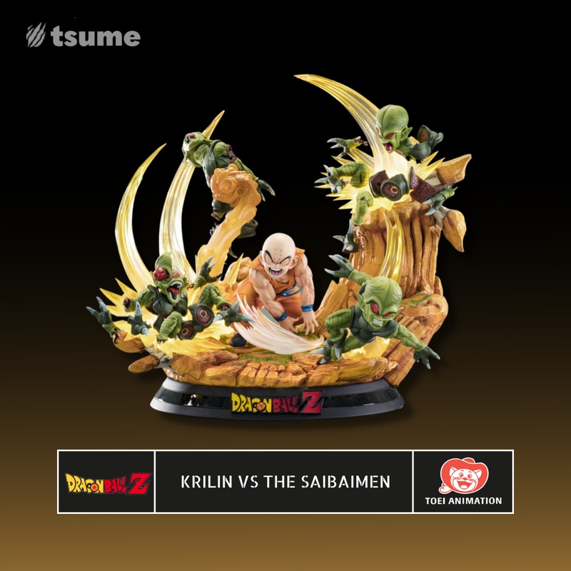 Dragon Ball Z Krilin Vs The Saibaimen 1/6 Scale High Quality Statue by Tsume Art