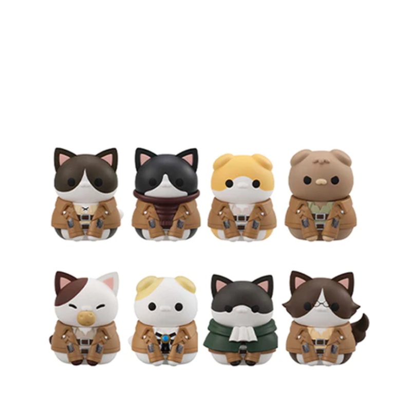 Attack On Titan Mega Cat Project Trading Figures Gathering Scout Regiment Danyan! (Special Edition Set) by Megahouse