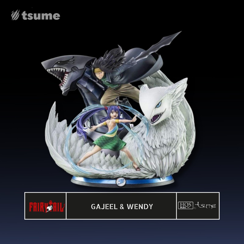 Fairy Tail Gajeel & Wendy HQS+1/4 Scale Statue by Tsume Art