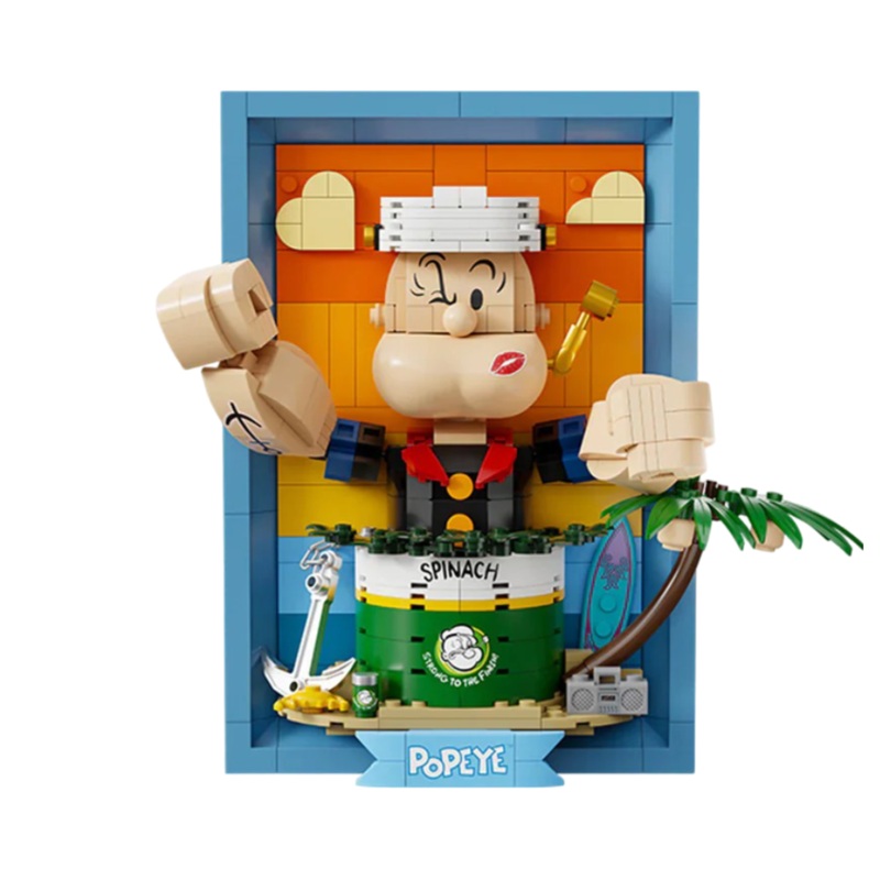 POPEYE3D PORTRAIT Brick Figures By Pantasy