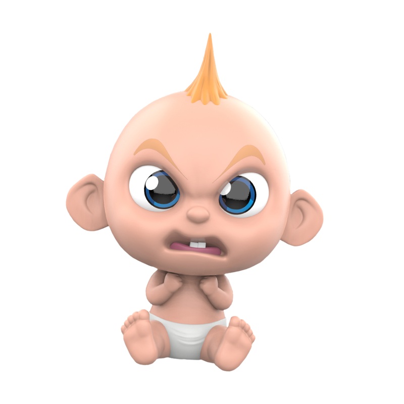 Incredibles 2 Jack-Jack Angry Bobble-Head Cosbaby Figure by Hot Toys