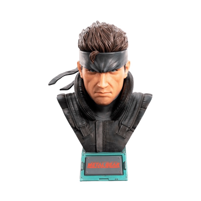 SOLID SNAKE LIFE BUST STANDARD / POLYSTONE STATUE By First 4 Figures