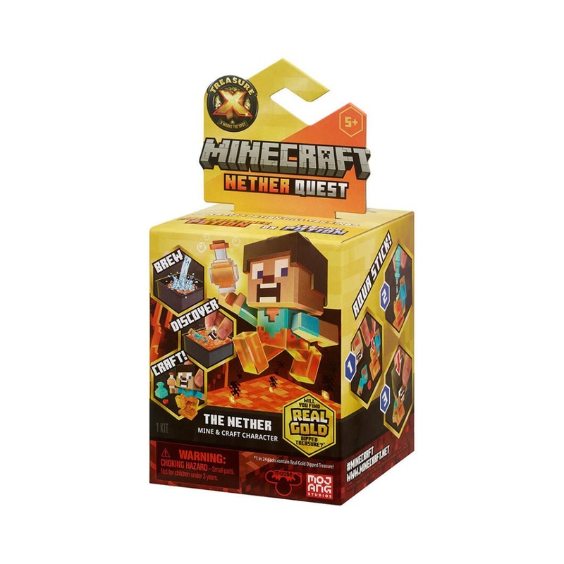 Treasure X Minecraft The Nether Mystery Pack S4 SINGLE PACK – ASSTD