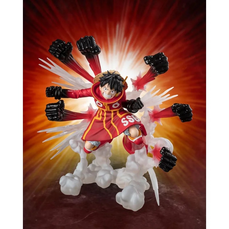 One Piece Figuarts ZERO Extra Battle Monkey D. Luffy -Gum Gum Hawk Gatling- 19 cm Figurine