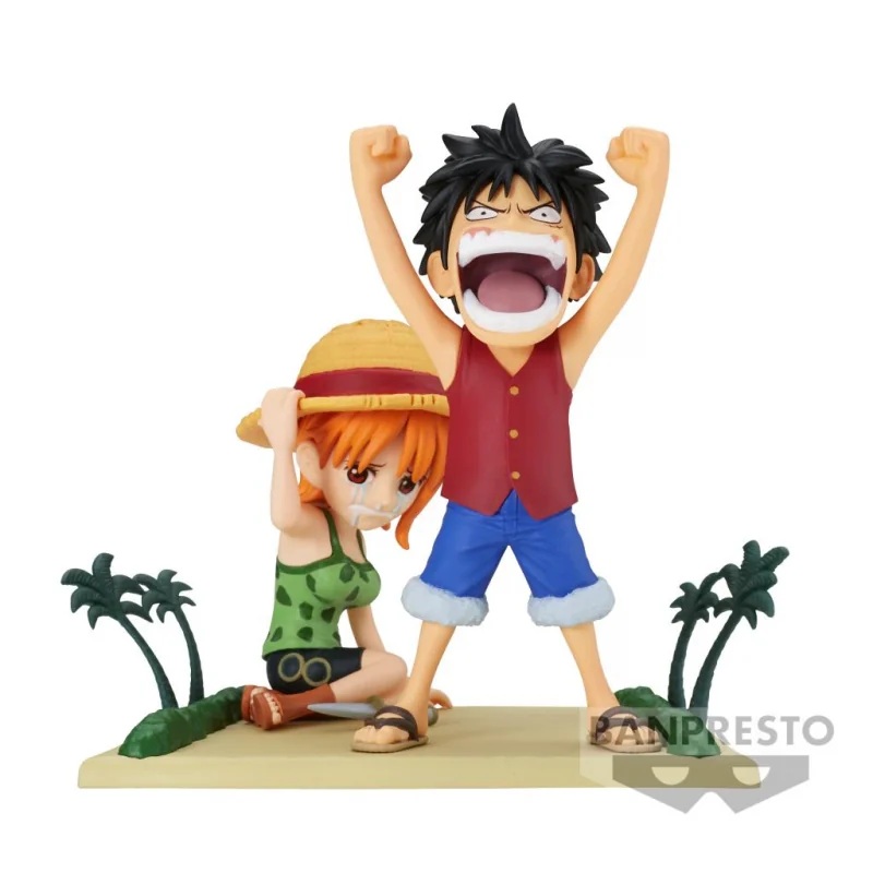 ONE PIECE – Luffy & Nami WCF-Log Stories 7cm Figurine