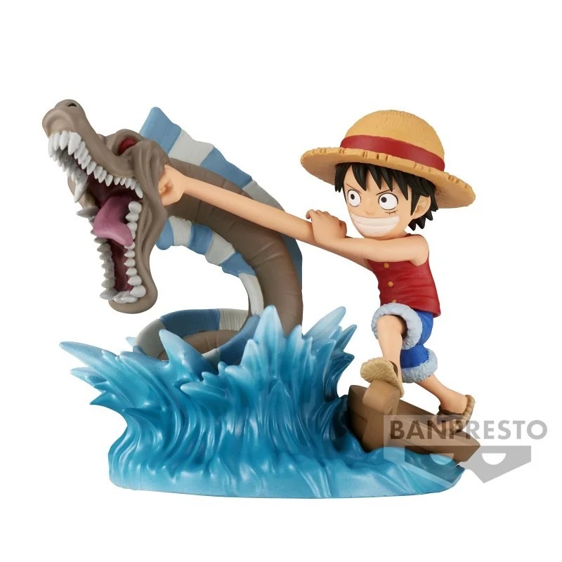 ONE PIECE – Luffy VS Local Sea Monster – WORLD COLLECTABLE FIGURE LOG STORIES Figurine