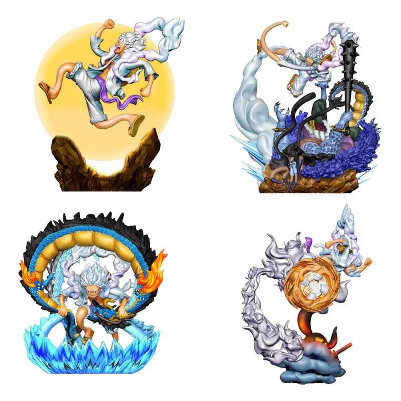 One Piece Petitrama Logbox Re Birth Gear Fifth Special Set 9cm Figurine