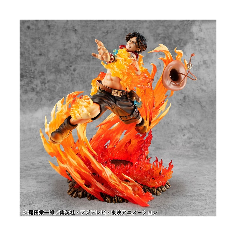 One Piece PVC Figure POP NEO-Maximum Portgas D. Ace 15th Anniversary Super Limited Reprint Ver. 23cm