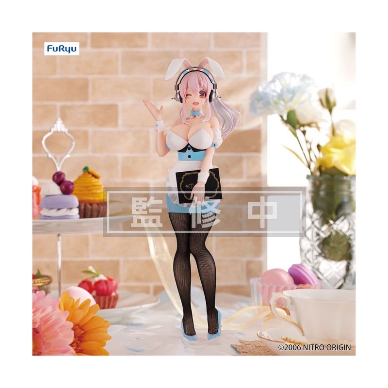 Super Sonico – BiCute Bunnies Waitress Light Blue Color Ver. 28cm